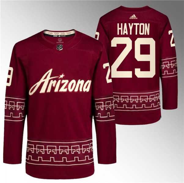 Men's Arizona Coyotes #29 Barrett Hayton Garnet Alternate Pro Jersey Dzhi,We sell and wholesale Men's Arizona Coyotes #29 Barrett Hayton Garnet Alternate Pro Jersey Dzhi on line form chian!